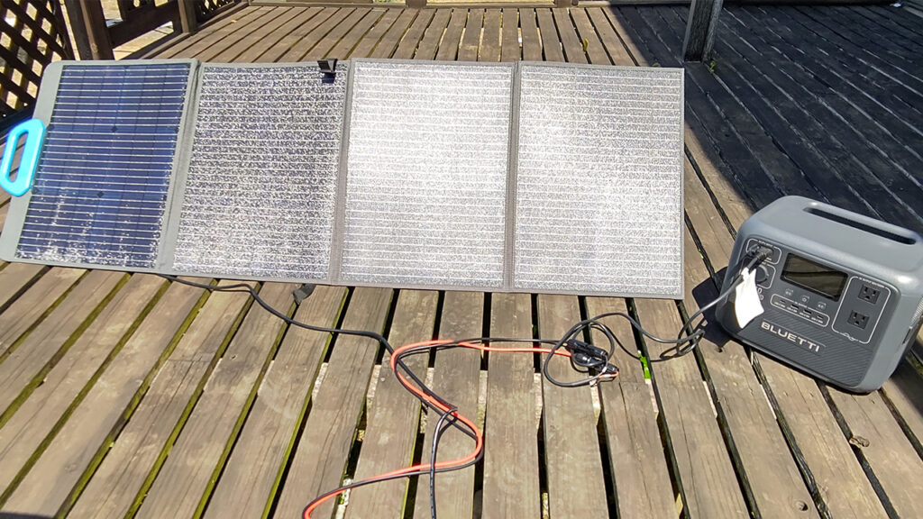 ポータブル電源のソーラー充電