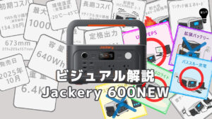 ビジュアル解説Jackery 600NEW