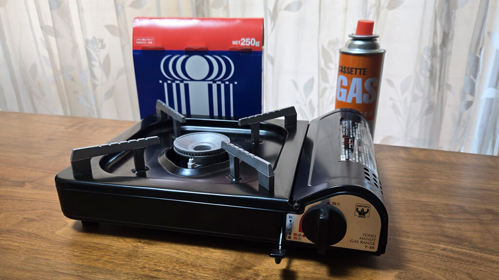 ポータブル電源の代替 カセットコンロとカセットガス
