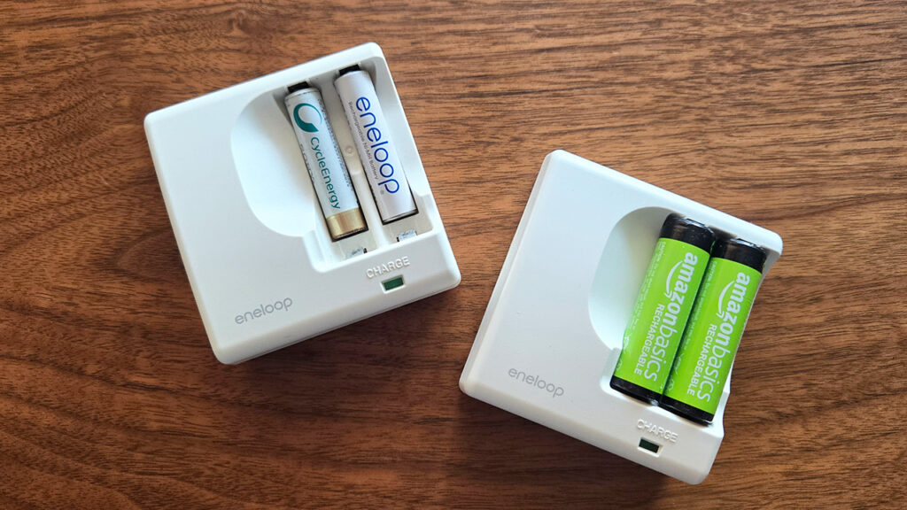 ポータブル電源で充電式乾電池を充電して使う