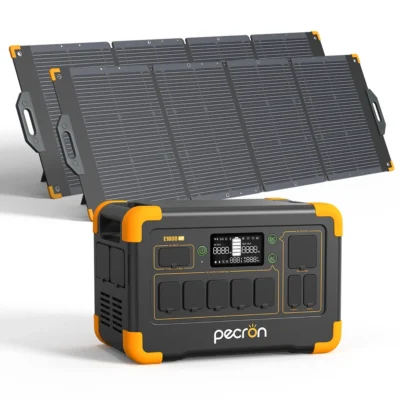 PECRON E1000LFP+200Wソーラーパネルx2セット