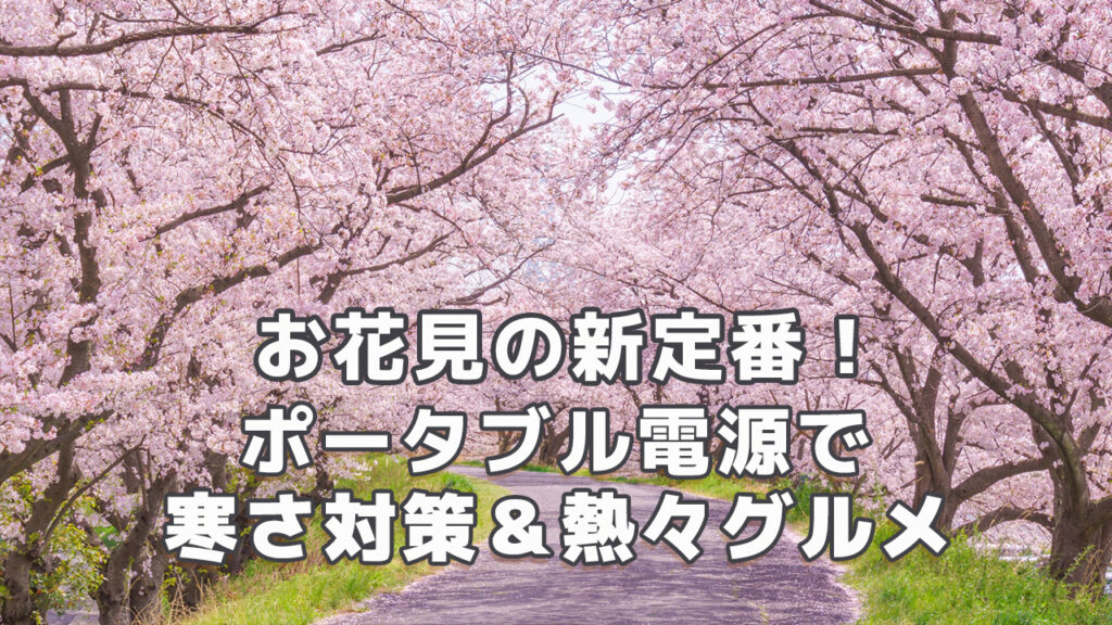 お花見の新定番ポータブル電源